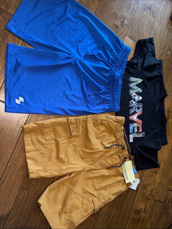 Marvel Other - Boys Lot ~Marvel tee, Sovereign State cargo shorts, Sport gym shorts